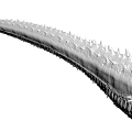 3D Model Of Long Curved Structure With Sharp Spikes And Detailed Textured Surface