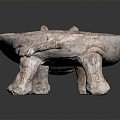 Modern Hippo Pan Hippo Tray Stone Carving Hippo Animal Statue 3d model