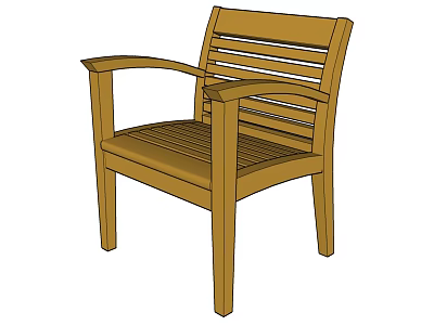 Modern leisure chair landscape seat 3d model