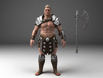 Man Warrior Samurai Pirate Swordsman Viking European medieval warrior 3d model