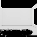 Gray Knotted Rope Design Large Sectional Sofa In Modern Minimalist Bright Room Interior