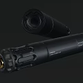 Black Advanced Suppressors With Tactical Design And High Performance Features 3d model
