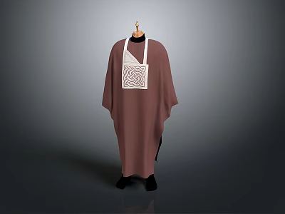 Women's Skirt Long Robe Long Skirt Ethnic Costume Ethnic Minority Ethnic Minority Costume Women Model Women 3d model