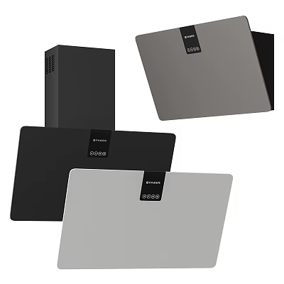 Modern Kitchen Appliances With Different Color Panels And Sleek Contemporary Design 3d model