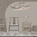 Modern Leisure Chairs With Sleek Metal Frame In Minimalist Indoor Space And Soft Upholstery