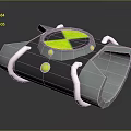 Fashionable Metallic Wrist Accessory With Yellow Circular Details And Protective Edges