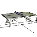 Modern Ping Pong Table Sports Equipment With Green Tabletop Metal Frame And Different Styles
