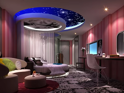 Modern Room 3d model Modern Room 3d model