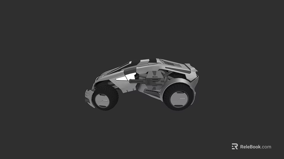 Futuristic Modern Tank 3D Model with Streamlined Body and Mechanical Structure 3d model 