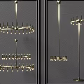 Modern Chandeliers With Metal Frame LED Lights And Contemporary Design