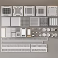 Air Conditioner Vents Various Designs With Grille Patterns Shapes And Styles For Home Interior