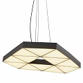 Modern Square Ceiling Light With Geometric Diamond Grid Design And Soft Illumination 3d model