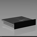 Square Silver And Black Metal Kitchenware Baking Tray For Home Cooking