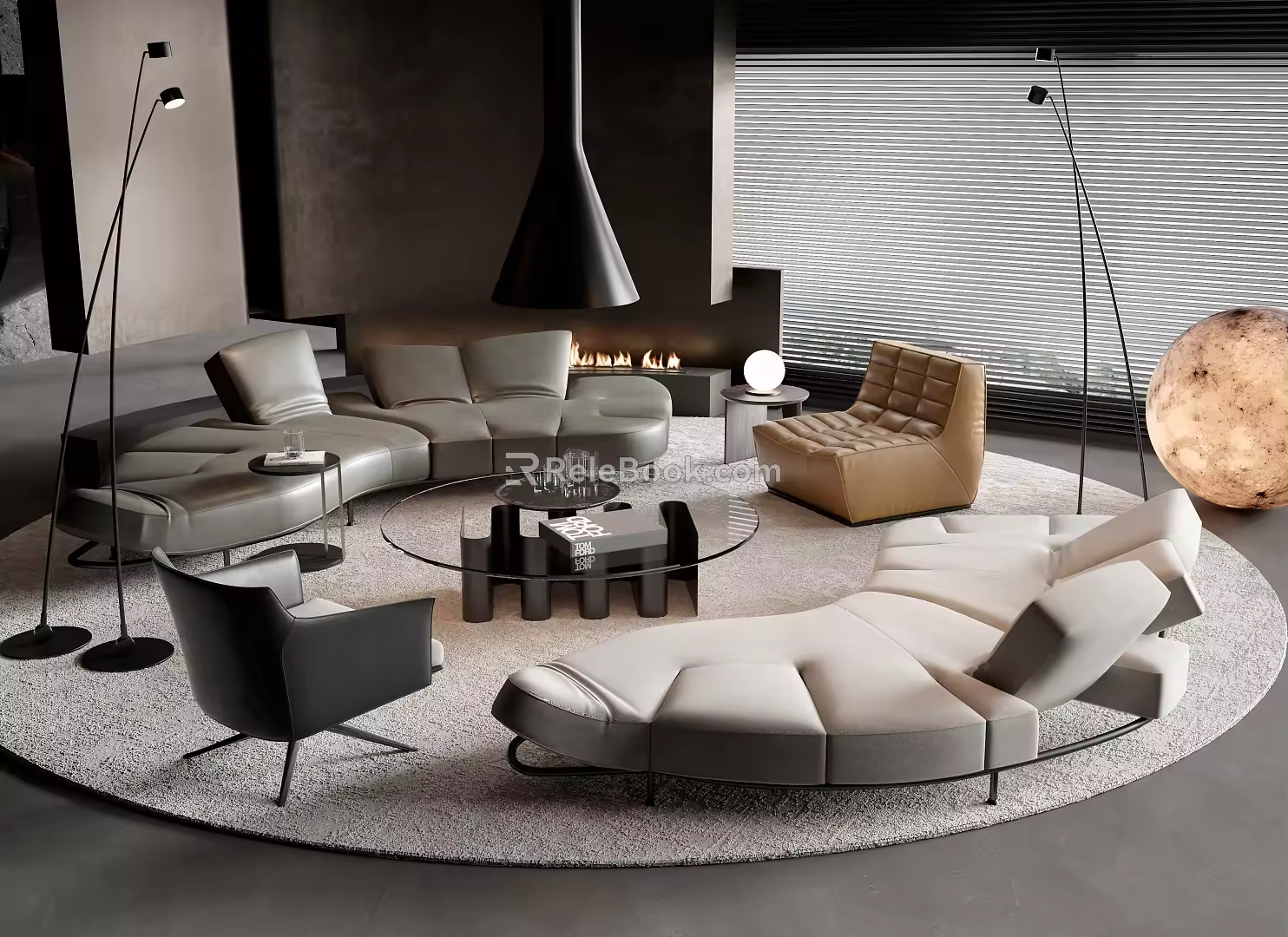 Modern Sofa Coffee Table Combination Sofa Coffee Table 3d model