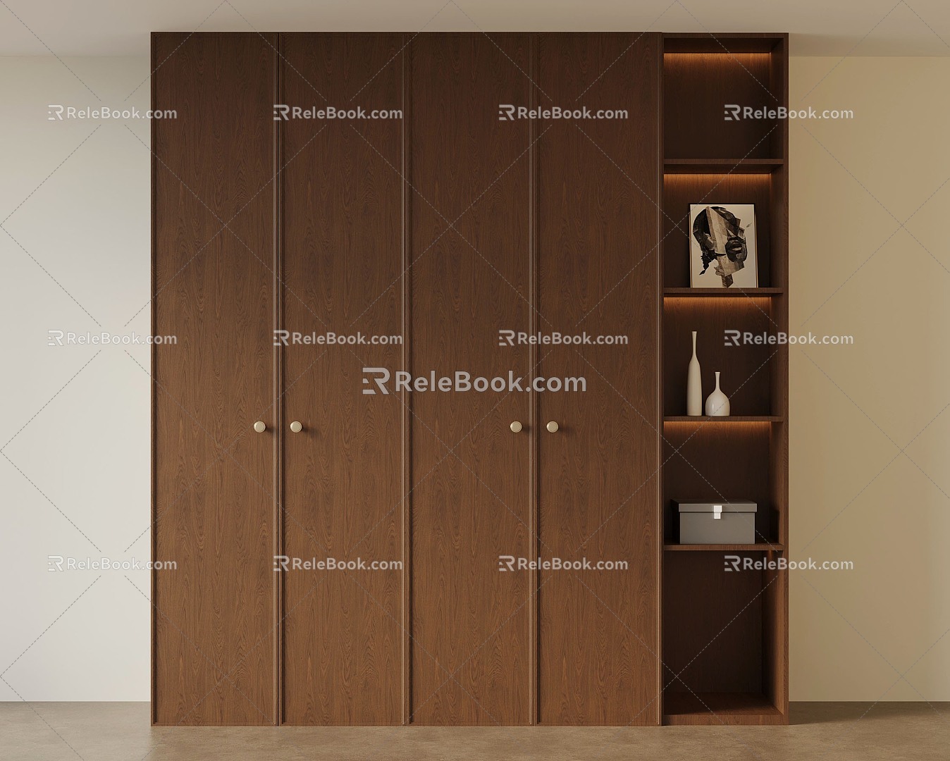 09 wardrobe antique wardrobe 3d model