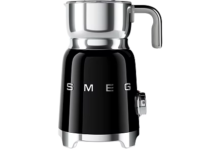 SMEG Black And Silver Coffee Maker Modern Metallic Kitchen Appliance Design 3d model