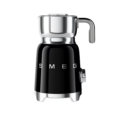 SMEG Black And Silver Coffee Maker Modern Metallic Kitchen Appliance Design 3d model