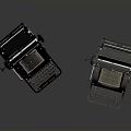 Two Black Remington Vintage Typewriters Displayed As Classic Electronic Appliances On Dark Reflective Surface