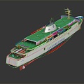 Modern cruise ship giant cruise ship 3d model