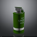 Green M18 Smoke Whistle Grenade With White Stripe And Tactical Design