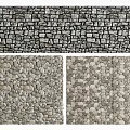 Building Exterior Wall Featuring Natural Stone Textures And Rustic Pebble Patterns 3d model