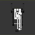 White Tracked Robot Game And Movie Character With Articulated Mechanical Arm