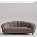 Modern Multiplayer Sofa Muranti Curved Sofa 3d model