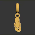 Gold Decorative Pendant Accessory With Circular Design For Daily Life