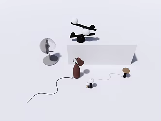 Modern table lamp 3d model