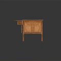 Classic Wooden Desk Furniture With Storage Drawers And Foldable Tabletop