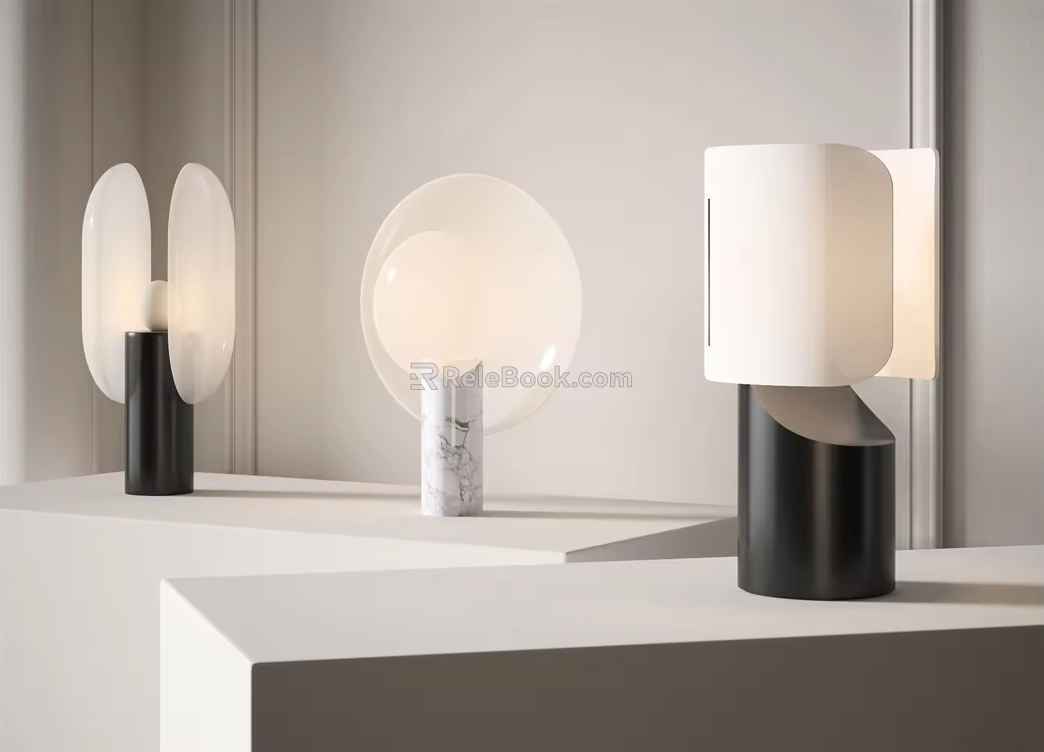 Modern table lamp 3d model