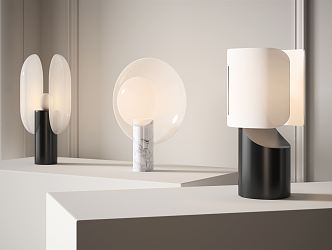 Modern table lamp 3d model