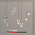 Modern Pendant Lights With Hanging Metal Frames And Geometric Minimalist Design