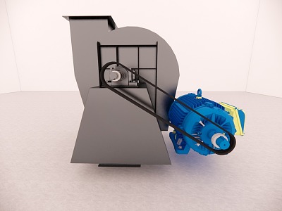 Induced draft fan on waste liquid incinerator system 30KW model