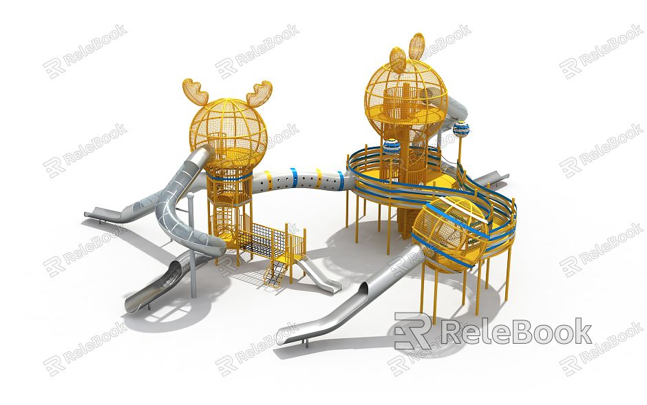 Modern slide amusement equipment model