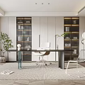 Modern study 3d model