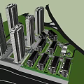 Modern High Rise Buildings Exterior With Contemporary Architecture And Glass Facade Design