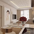 Modern Luxury Beauty And Hair Salon With Bright Soft Tone Elegant Comfortable Interior Design