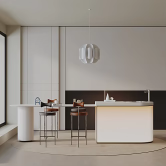 Modern dining table 3d model