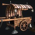 Modern Medieval Sale Car Modern Realistic Medieval Car Trolley Sale Car 3d model