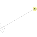 Four White Outdoor Lights Illuminated Arranged In A Circle On Grass