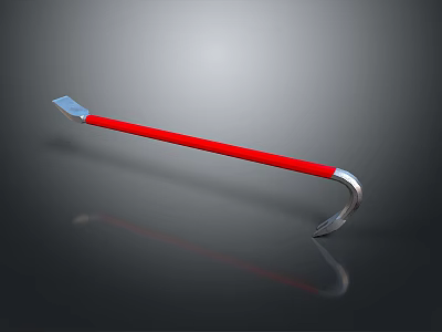 Modern Red Pole Lighting Set With Metal Accents For Contemporary Home Interiors 3d model