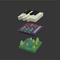 Modern Electronic Control Panel With Knobs Buttons And Keyboard Interface Design