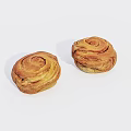 Golden Brown Swirled Cinnamon Rolls With Soft Texture Freshly Baked For Breakfast Treat