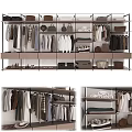 Open wardrobe 3d model