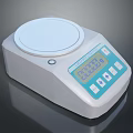 Computer Controlled Digital Electronic Scale with White Body Circular Tray and Blue LCD