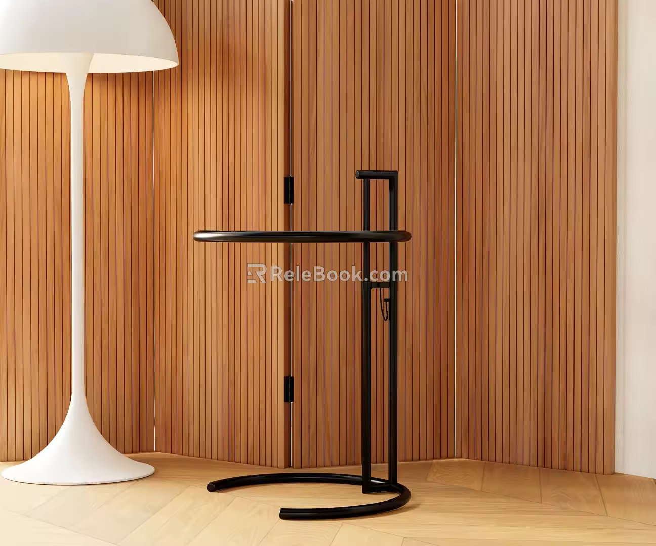 Modern side metal side corner round side 3d model