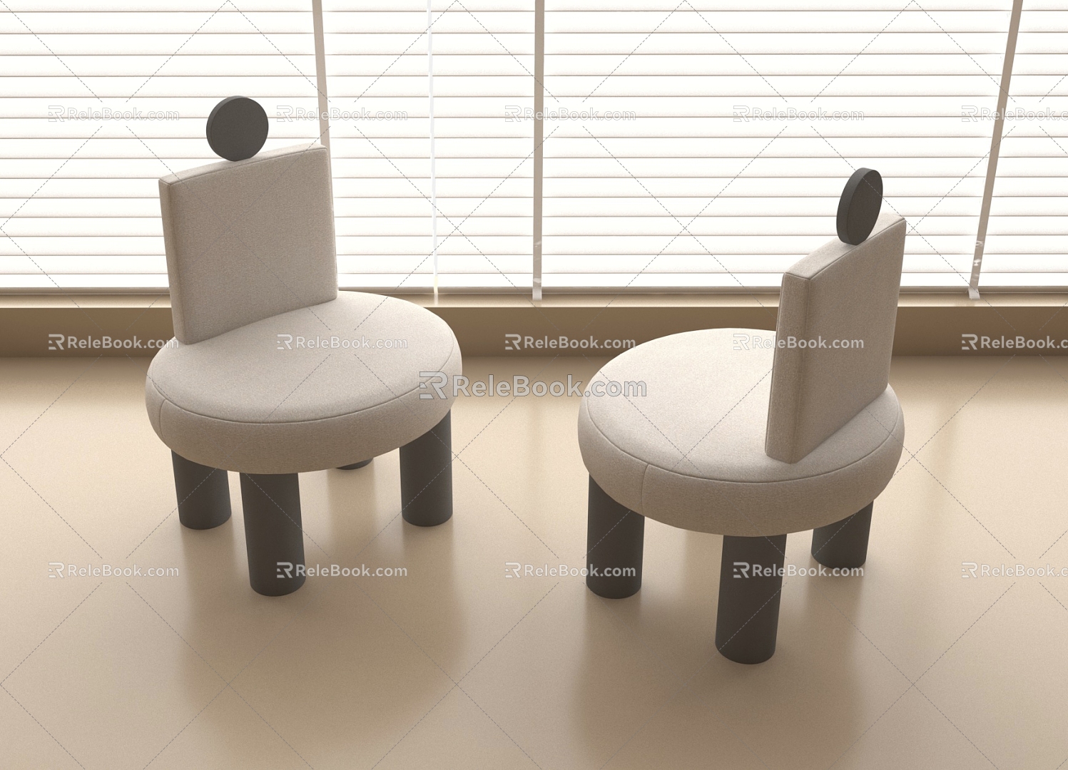 Modern Children's Chair Children's Leisure Chair 3d model