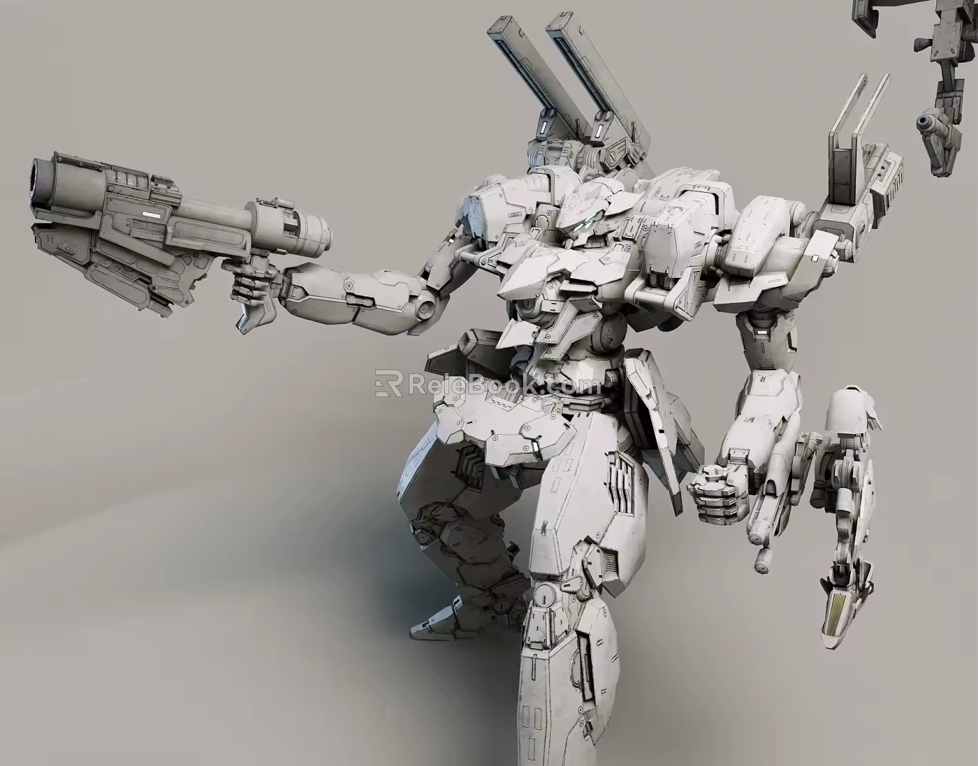 Trendy Play Robot Armored Mech Armored Core Game Character Game Character Movie Character Toy Decoration Toy 3d model