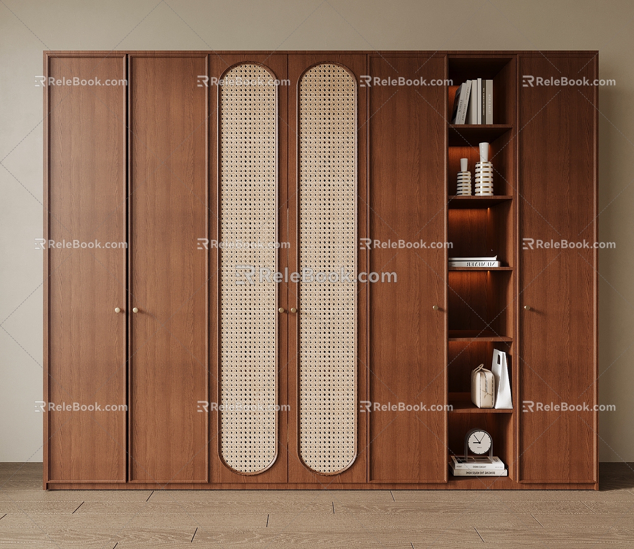 Middle style wardrobe 3d model